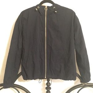 Navy Blue Bomber Jacket